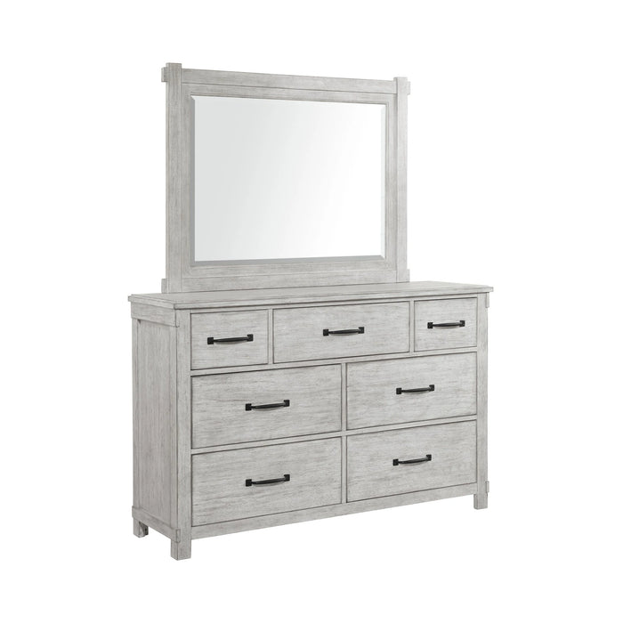 Scott Dresser & Mirror Set White Finish