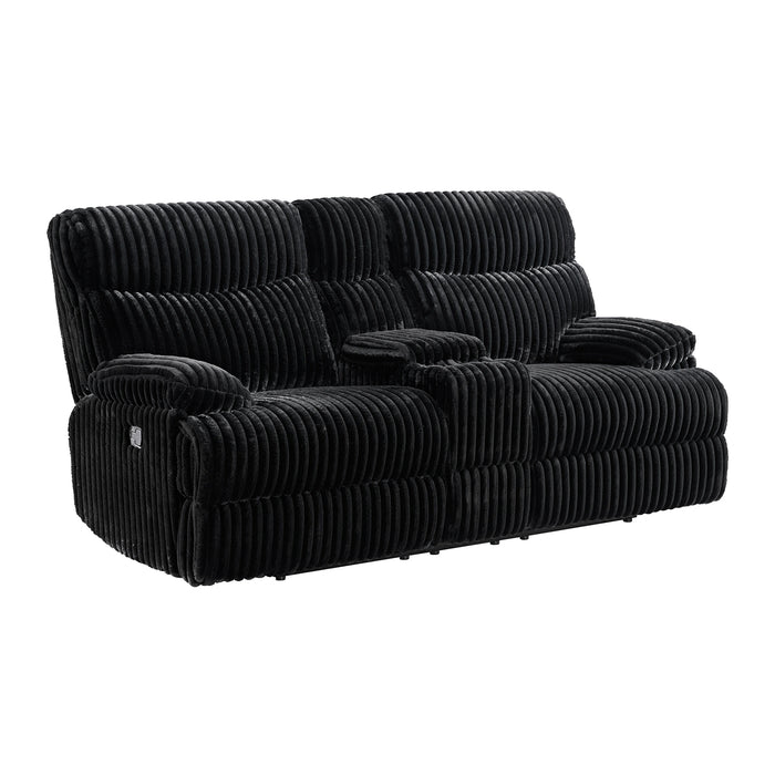 Admiral Living Room Set in Masis Black