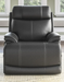 LOGAN COLLECTION. LEATHER/LEATHER MATCH POWER RECLINER WITH HEADREST AND LUMBAR WITH USB PORT - Furniture House (VA)