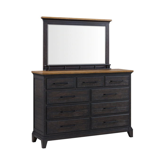 Montrose Storage Bedroom Set in Espresso & Brown