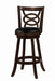 Calecita Swivel Bar Stools with Upholstered Seat Cappuccino (Set of 2) - Furniture House (VA)