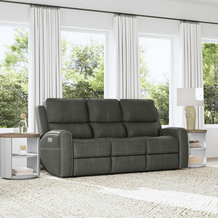 POWER RECLINER SOFA WITH POWER HEADREST AND LUMBAR