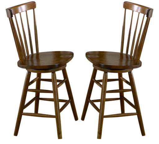 Liberty Furniture Creations II 30 Inch Copenhagen Barstool in Tobacco Finish (Set of 2) image