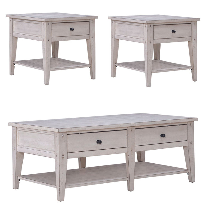 Lake House 3 Piece Set (1-Cocktail 2-End Tables) - Furniture House (VA)