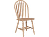 John Thomas Unfinished Arrowback Windsor Side Chair - Turned Legs image