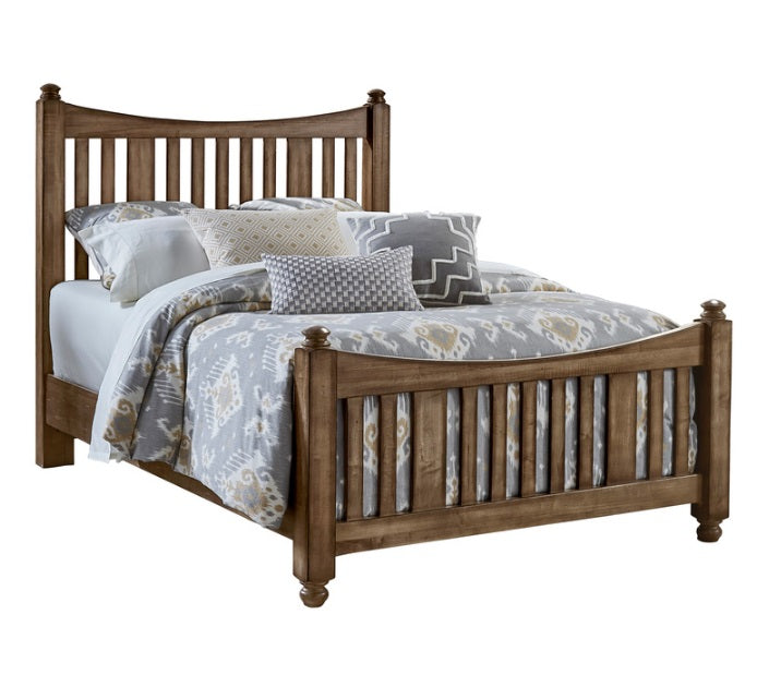 Vaughan-Bassett Maple Road King Slat Poster Bed in Maple Syrup image