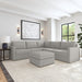 Flex 5-Seat Sectional with Standard Arm and Ottoman - Furniture House (VA)