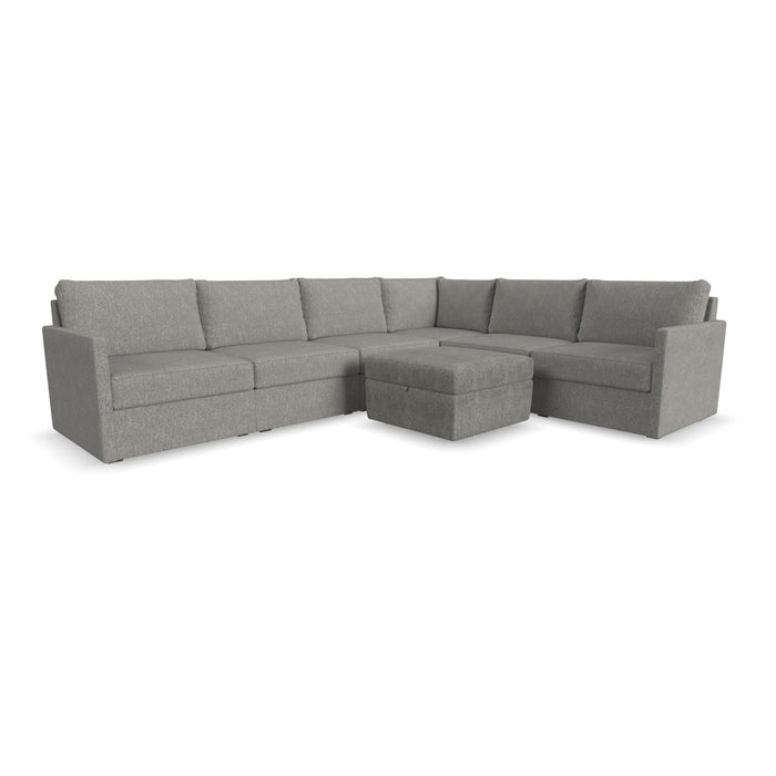 Flex 6-Seat Sectional with Narrow Arm and Storage Ottoman - 5000003380 - Furniture House (VA)