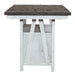 Farmhouse Gathering Table in White/Oak - Furniture House (VA)