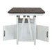 Farmhouse Gathering Table in White/Oak - Furniture House (VA)