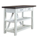 Farmhouse Server in White/Oak - Furniture House (VA)