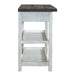 Farmhouse Server in White/Oak - Furniture House (VA)