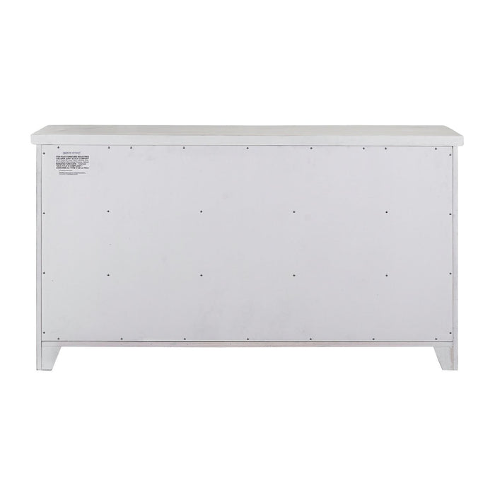 Backroads Dresser in Weathered White/Parchment Brown - Furniture House (VA)