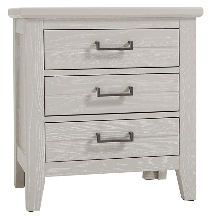 Vaughan-Bassett Passageways Oyster Grey 3 Drawer Nightstand in Grey image