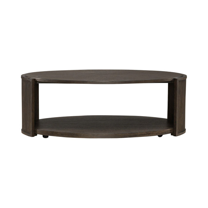 City View Oval Cocktail Table in Coffee Bean image