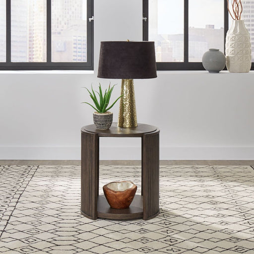 Liberty Furniture City View Round End Table in Coffee Bean image