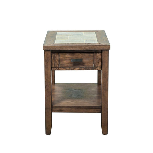 Liberty Furniture Mesa Valley Chair Side Table in Tobacco image