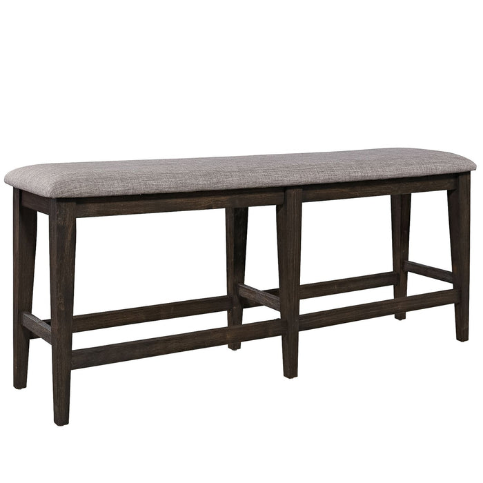 Double Bridge Counter Bench (RTA) in Dark Chestnut