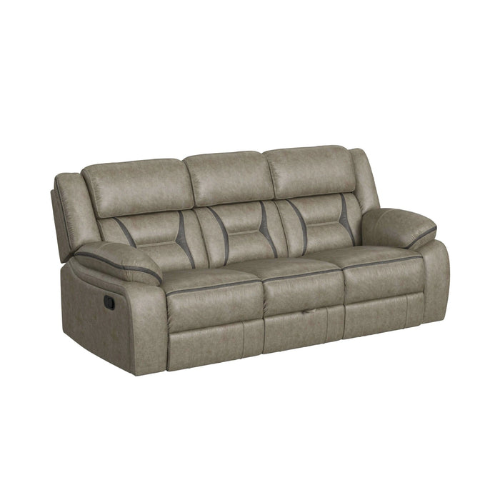Engage Motion Sofa with DDT, Drawer and PWS in Corral Grey