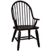 Treasures Bow Back Arm Chair in Black (Set of 2) - Furniture House (VA)