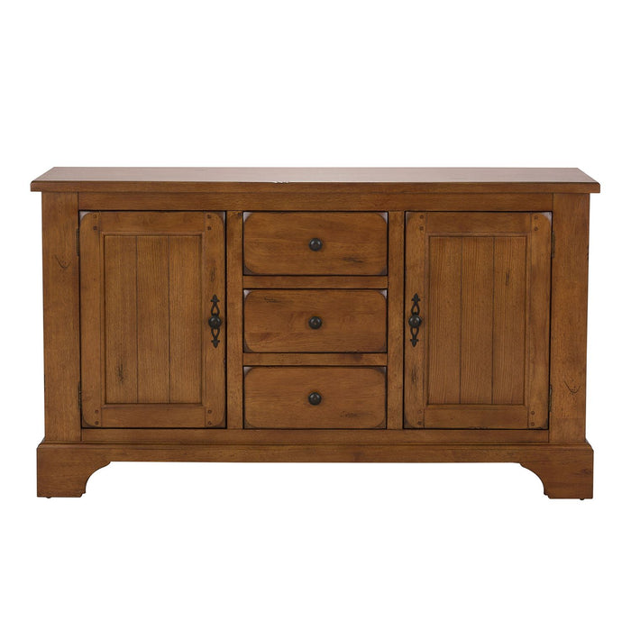 Treasures Buffet in Rustic Oak Finish - Furniture House (VA)