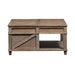 Parkland Falls Square Lift Top Cocktail Table in Weathered Taupe - Furniture House (VA)