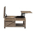 Parkland Falls Square Lift Top Cocktail Table in Weathered Taupe - Furniture House (VA)