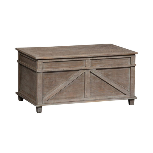Parkland Falls Storage Trunk in Weathered Taupe - Furniture House (VA)