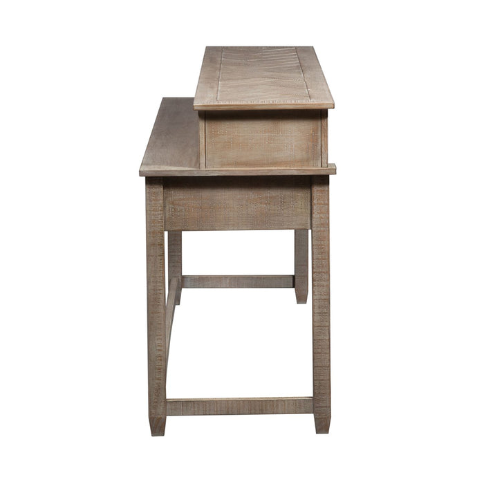Parkland Falls Console Bar Table in Weathered Taupe - Furniture House (VA)