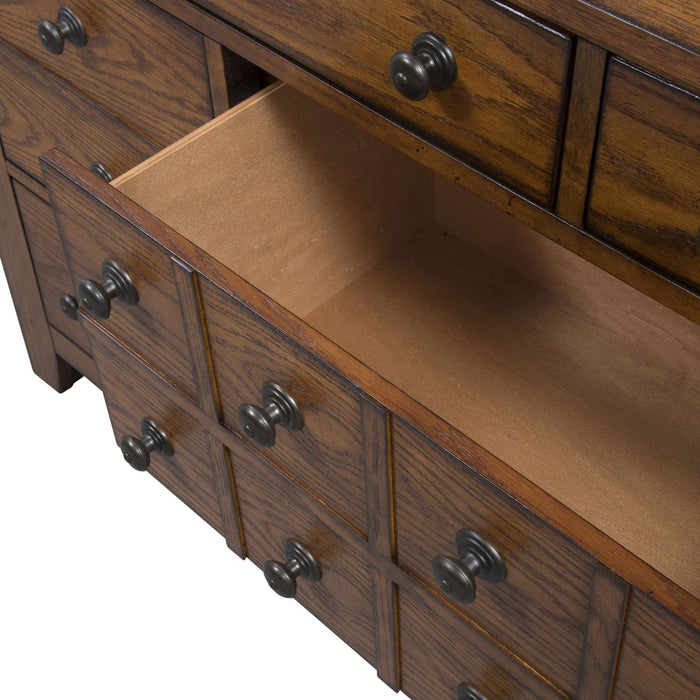 Grandpa's Cabin Dresser in Age Oak - Furniture House (VA)