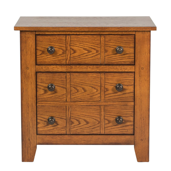 Grandpa's Cabin Nightstand in Age Oak - Furniture House (VA)