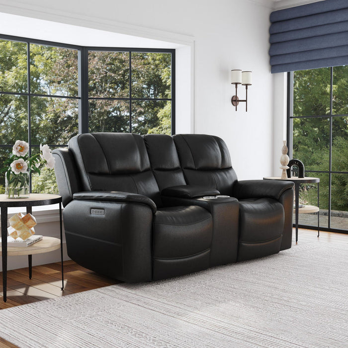 POWER LOVESEAT W/POWER HEADREST ANDLUMBAR AND CONSOLE