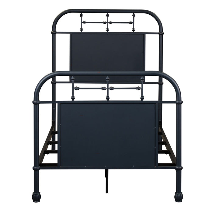 Vintage Series Twin Metal Bed in Navy - Furniture House (VA)