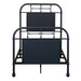 Vintage Series Twin Metal Bed in Navy - Furniture House (VA)