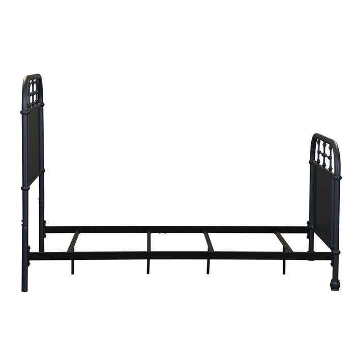 Vintage Series Twin Metal Bed in Navy - Furniture House (VA)