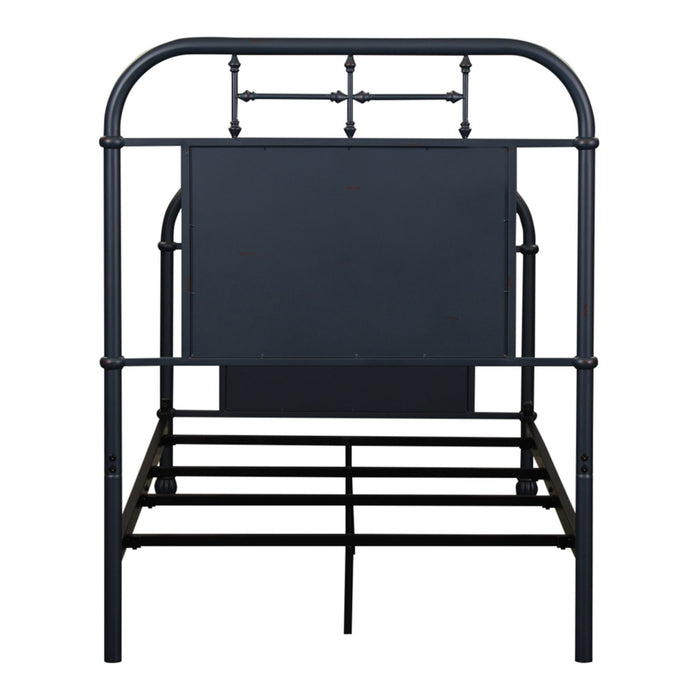 Vintage Series Twin Metal Bed in Navy - Furniture House (VA)
