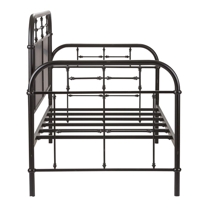 Vintage Series Twin Metal Bed in Black - Furniture House (VA)