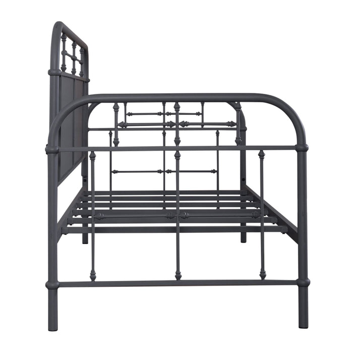 Vintage Series Twin Metal Bed in Navy - Furniture House (VA)