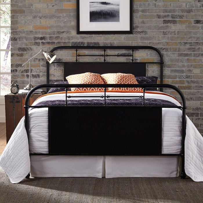 Liberty Furniture Vintage Series King Metal Bed in Black