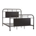 Vintage Series King Metal Bed in Black - Furniture House (VA)