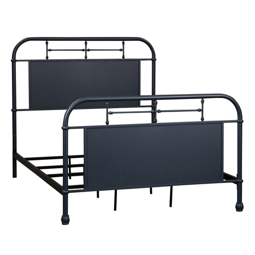 Vintage Series Full Metal Bed in Navy - Furniture House (VA)
