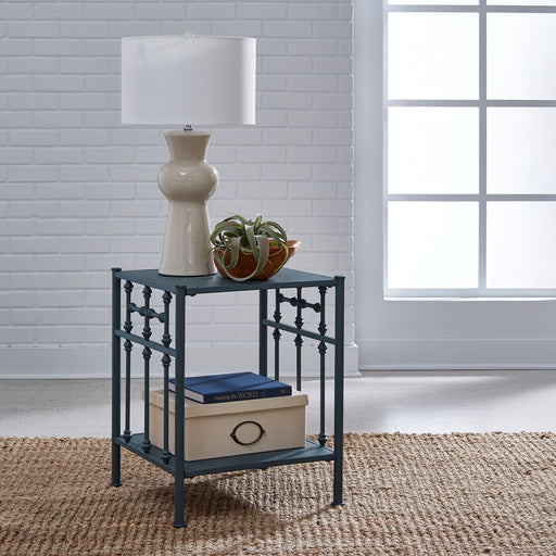 Liberty Furniture Vintage Series Open Nightstand in Navy image