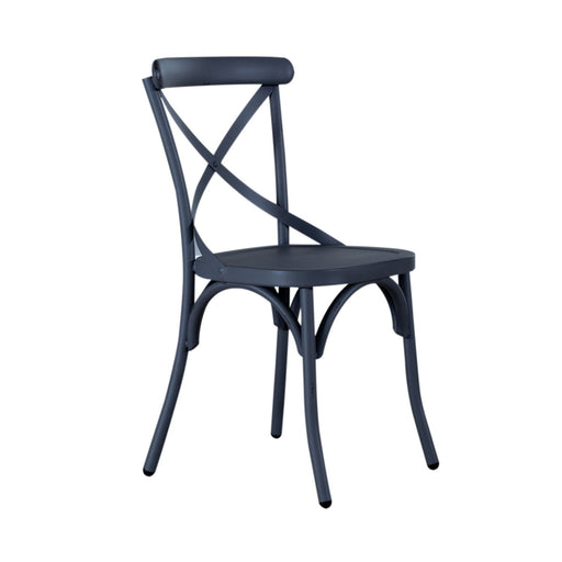 Vintage Series X Back Side Chair in Navy (Set of 2) - Furniture House (VA)