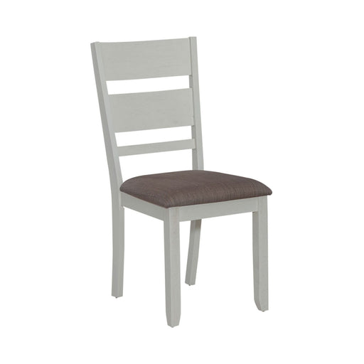 Brook Bay Slat Back Uph Side Chair (Set of 2) in Textured White - Furniture House (VA)