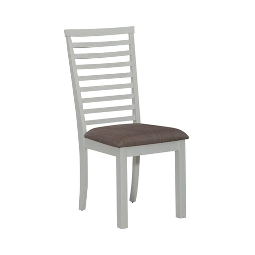 Brook Bay Uph Ladder Back Side Chair (Set of 2) in Textured White - Furniture House (VA)