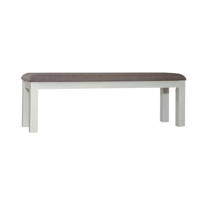 Liberty Furniture Brook Bay Uph Dining Bench in Textured White image