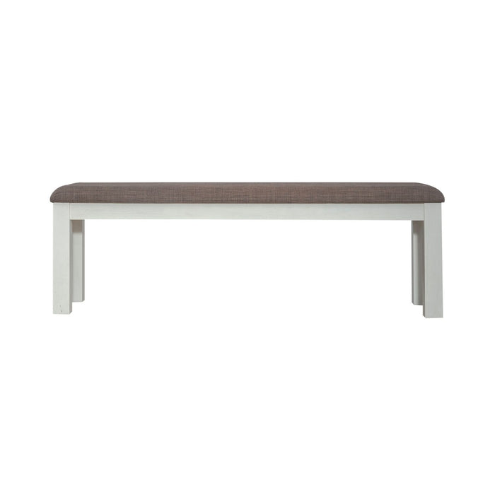 Brook Bay Uph Dining Bench in Textured White - Furniture House (VA)