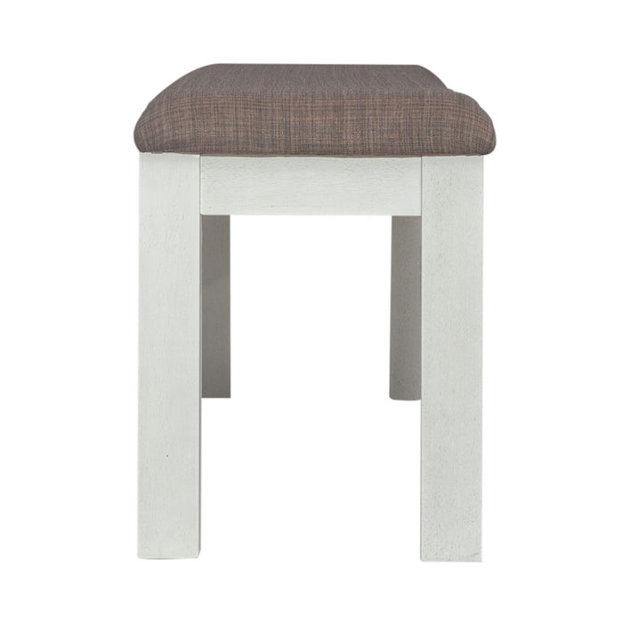 Brook Bay Uph Dining Bench in Textured White - Furniture House (VA)