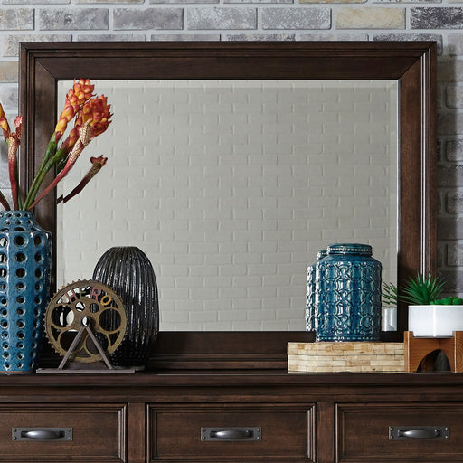 Saddlebrook Mirror in Tobacco Brown image