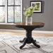 Carolina Crossing Pedestal Table Set- Black - Furniture House (VA)